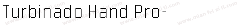 Turbinado Hand Pro字体转换